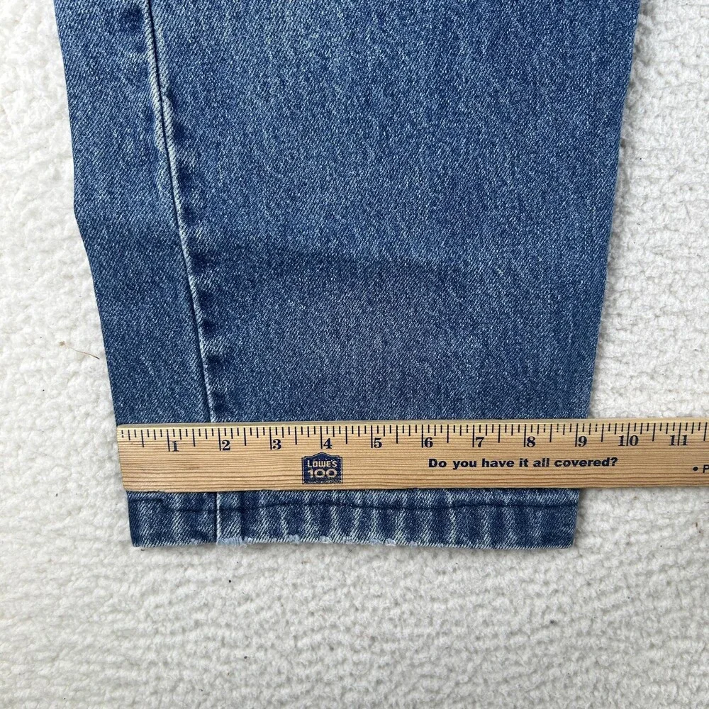 Vintage Levis 505 Jeans Mens 38x25 Medium Wash Denim Regular Fit Straight Hemmed
